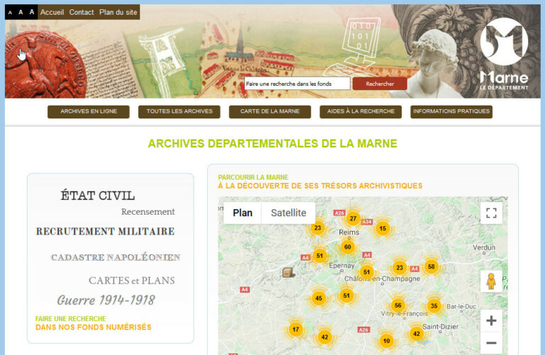 Archive Departementale De La Marne En Ligne